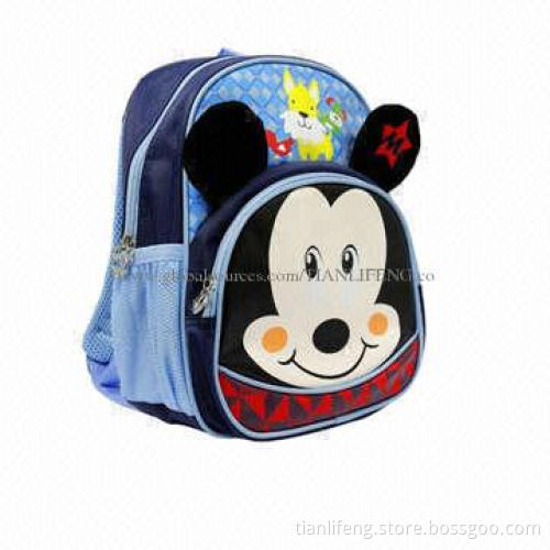 Cute cartoon children's school bags, measures 30*15*36cm